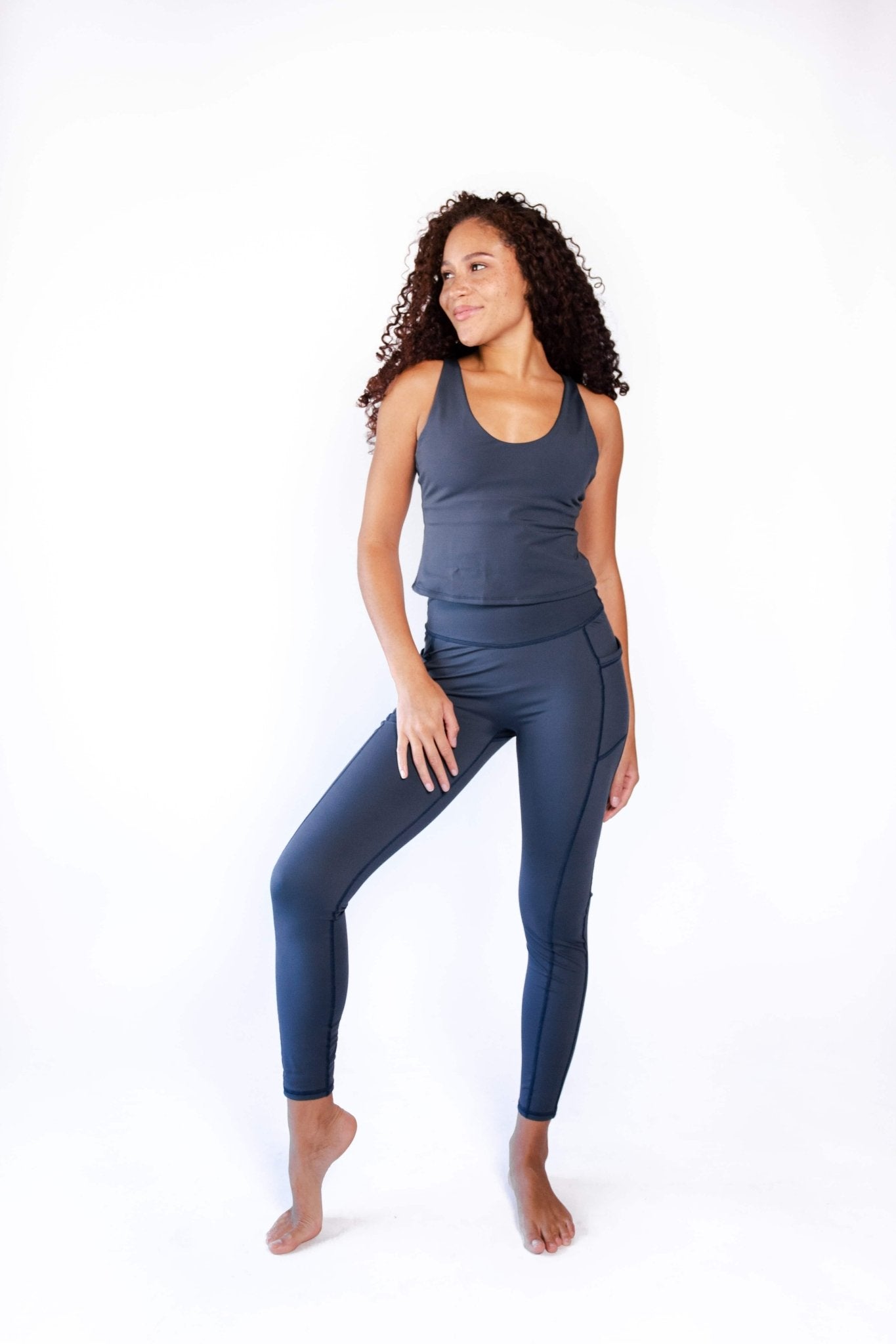 Yoga DemocracyVitality Tank - Navy Blue - M.S Skincare