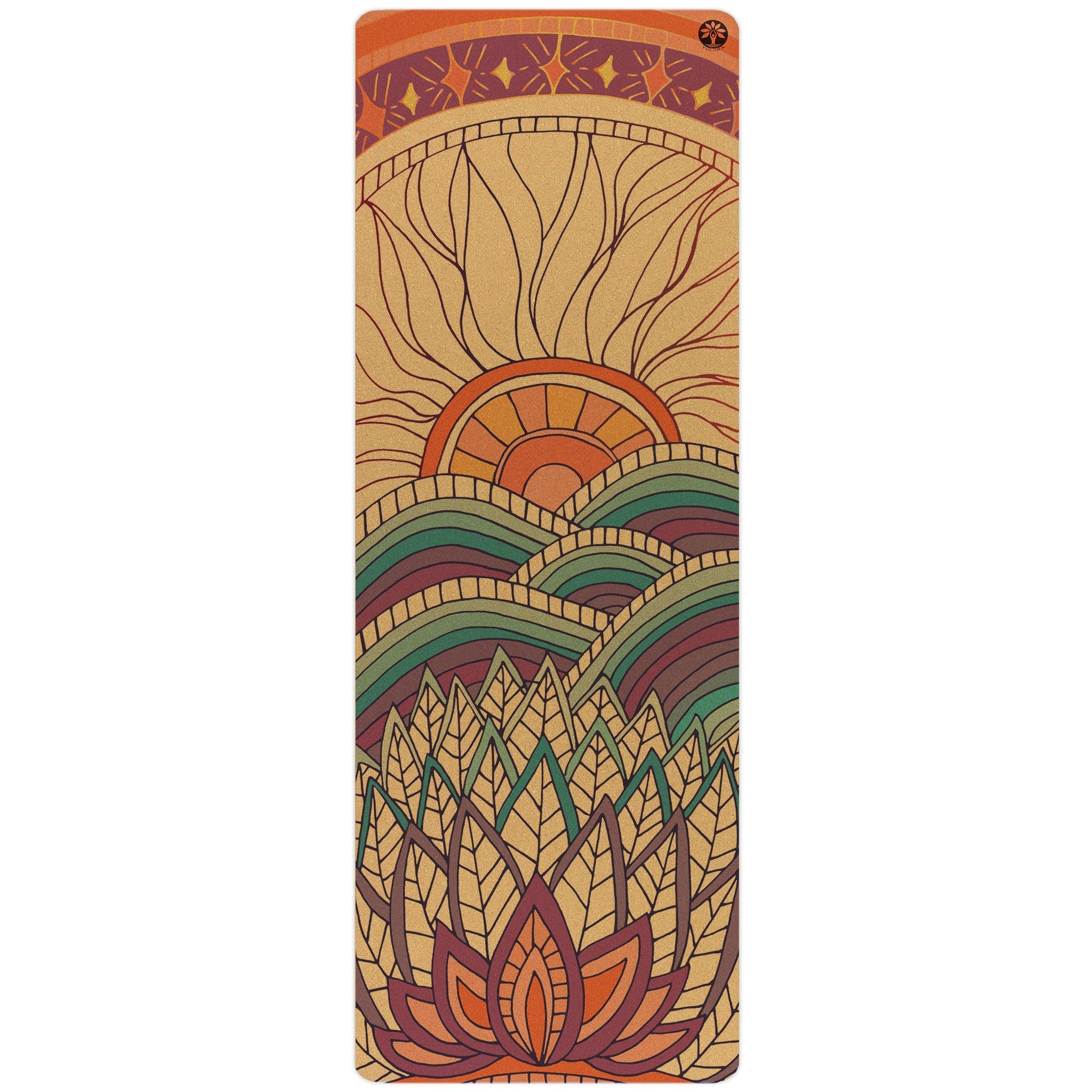 Yoloha YogaMountain Magic Aura Cork Yoga Mat - M.S Skincare