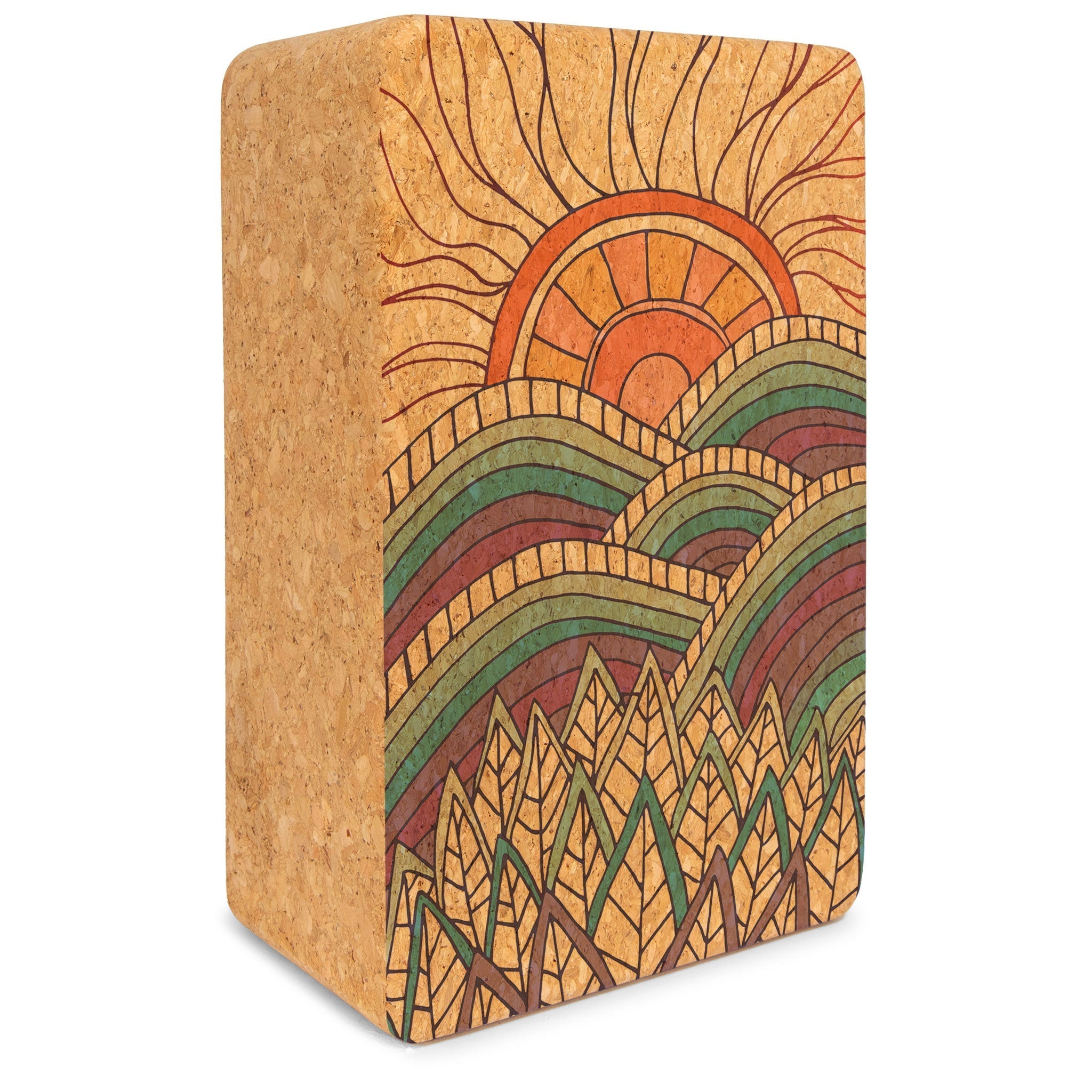 Yoloha YogaMountain Magic Cork Yoga Block - M.S Skincare