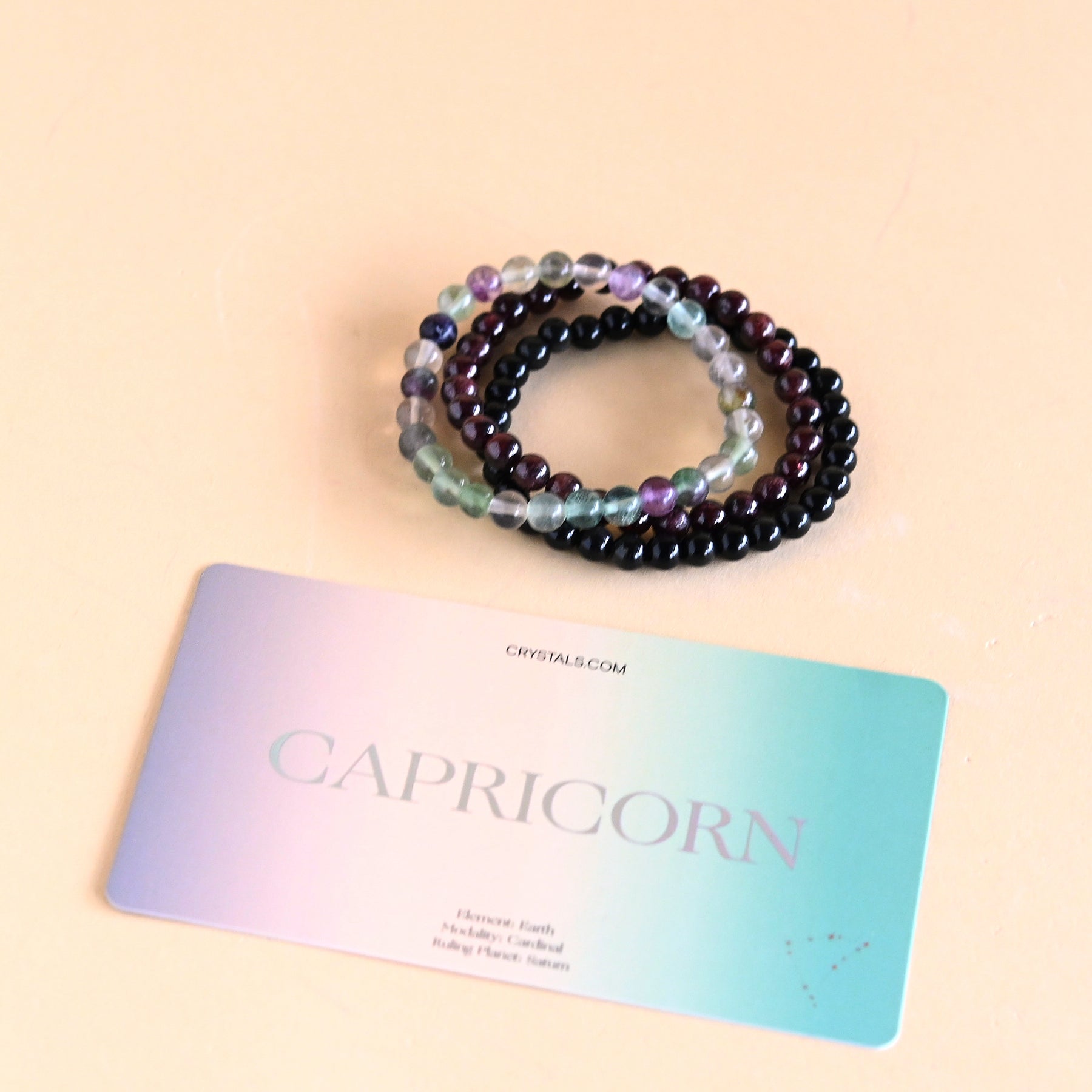 Trío de pulseras Capricornio